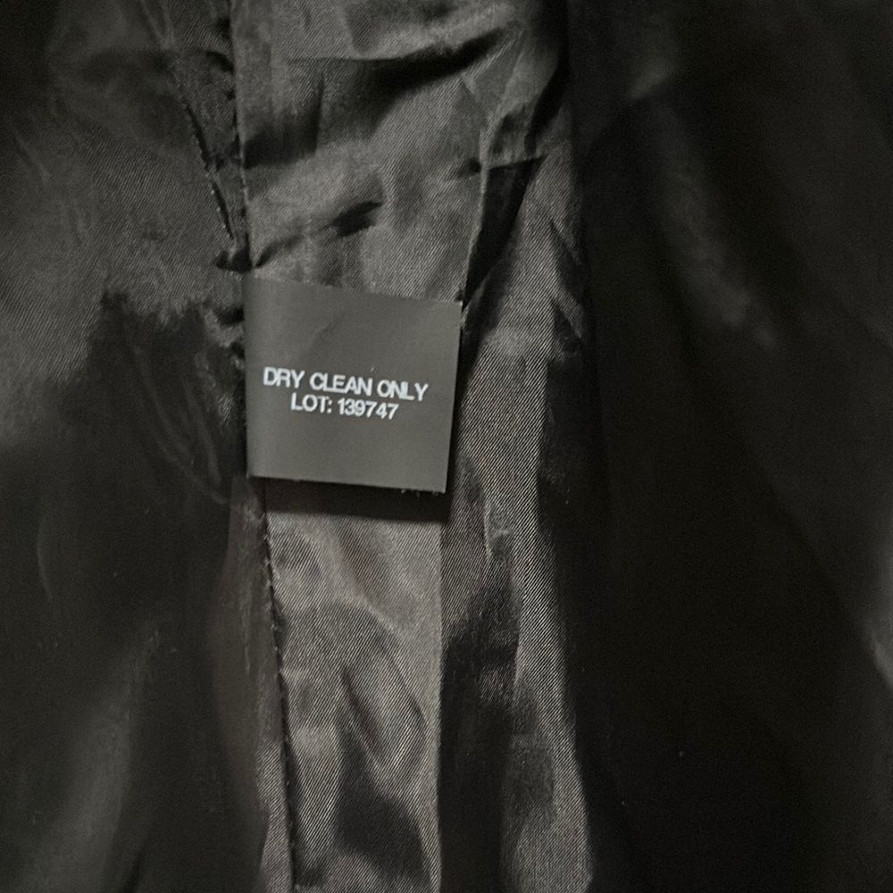 London Fog Black Hooded Wool Blend Coat - Size Small - Picture 11 of 16